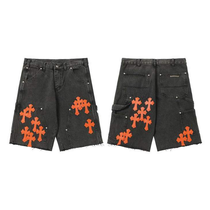 Picture of Chrome Hearts Jeans Short _SKUChromeHeartssz28-36oftx91038896